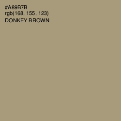 #A89B7B - Donkey Brown Color Image